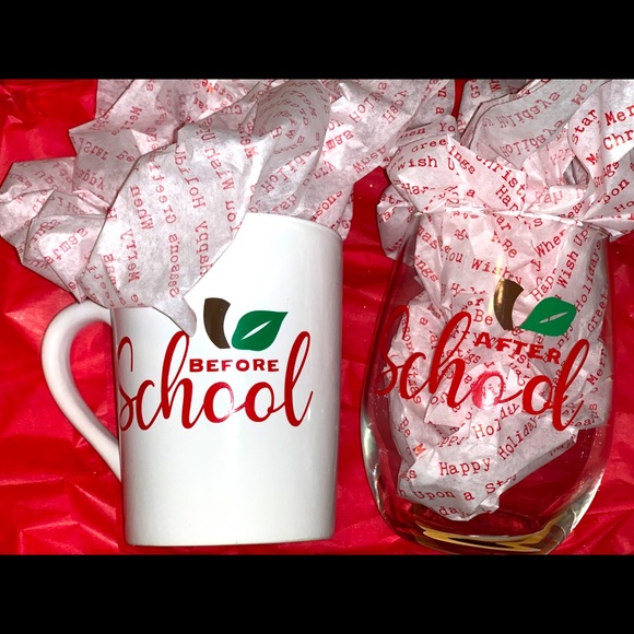 Before School & After School Mug and Wine Set - Picture 1 of 1